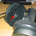 Step 3: The exposed inner screw of the earpiece