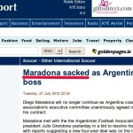RTE.ie Maradona headline RTE.ie Maradona headline